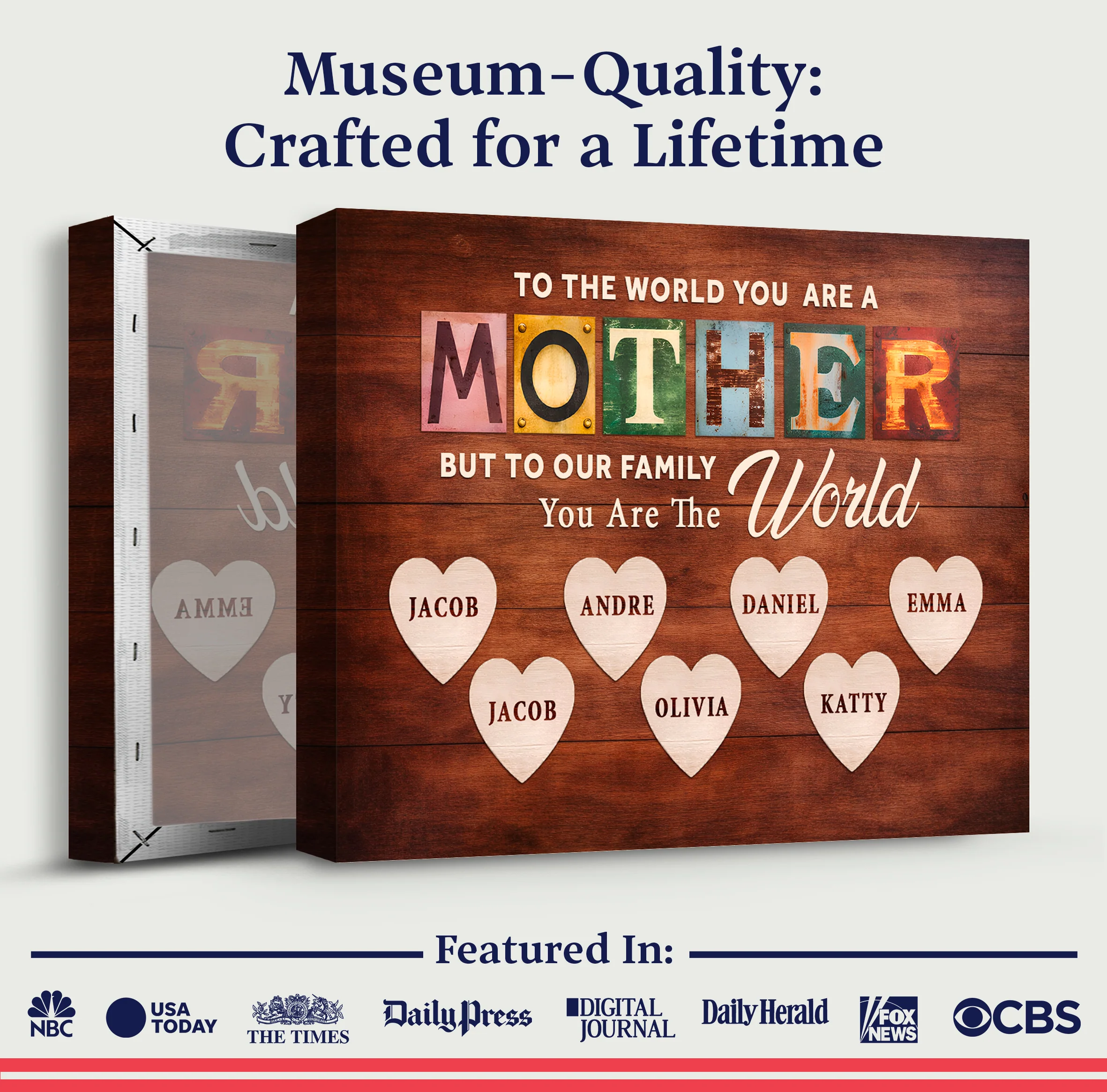 Mother You Are Our World Sign - Image 6