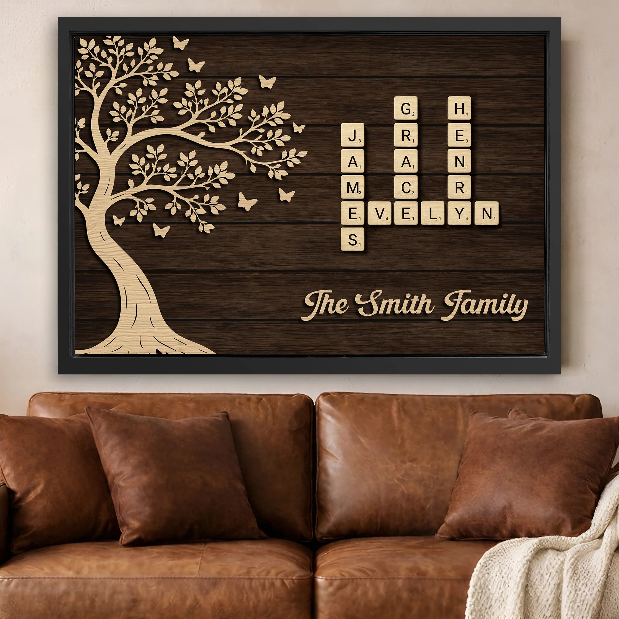 Custom Family Crossword Wall Sign - Image 15