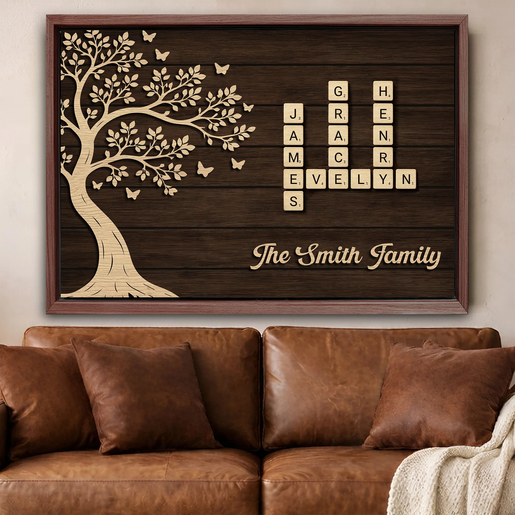Custom Family Crossword Wall Sign - Image 16