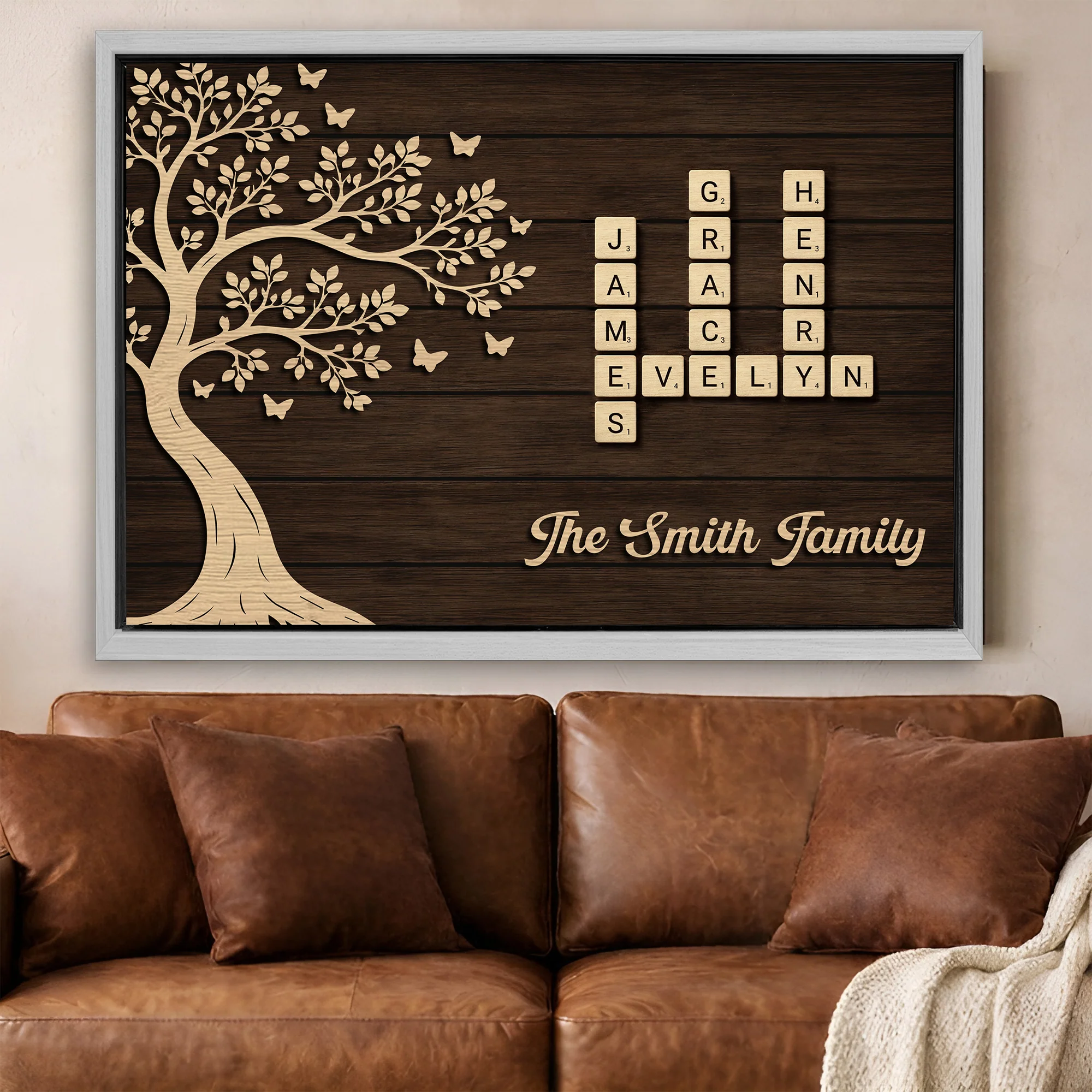 Custom Family Crossword Wall Sign - Image 17