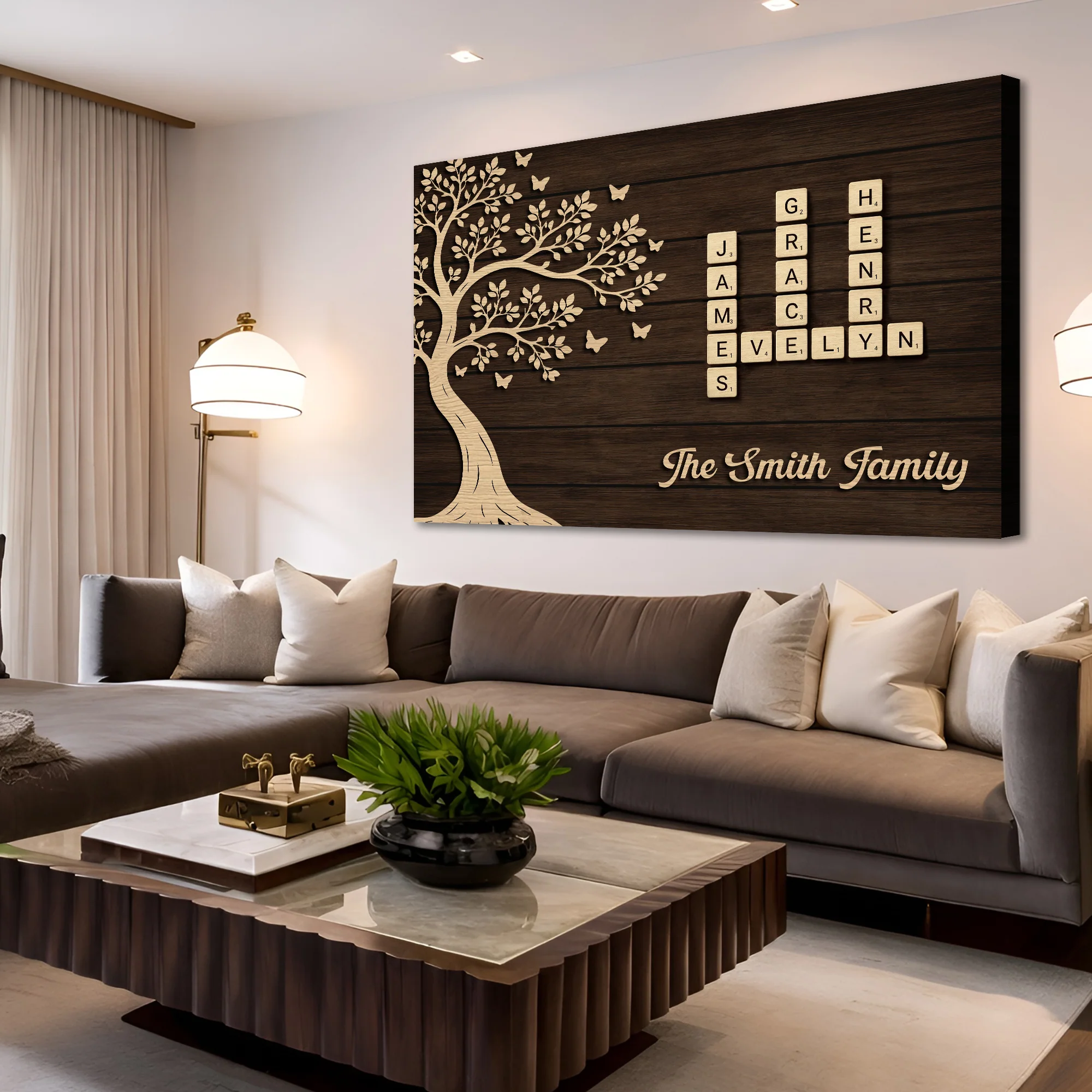 Custom Family Crossword Wall Sign - Image 4