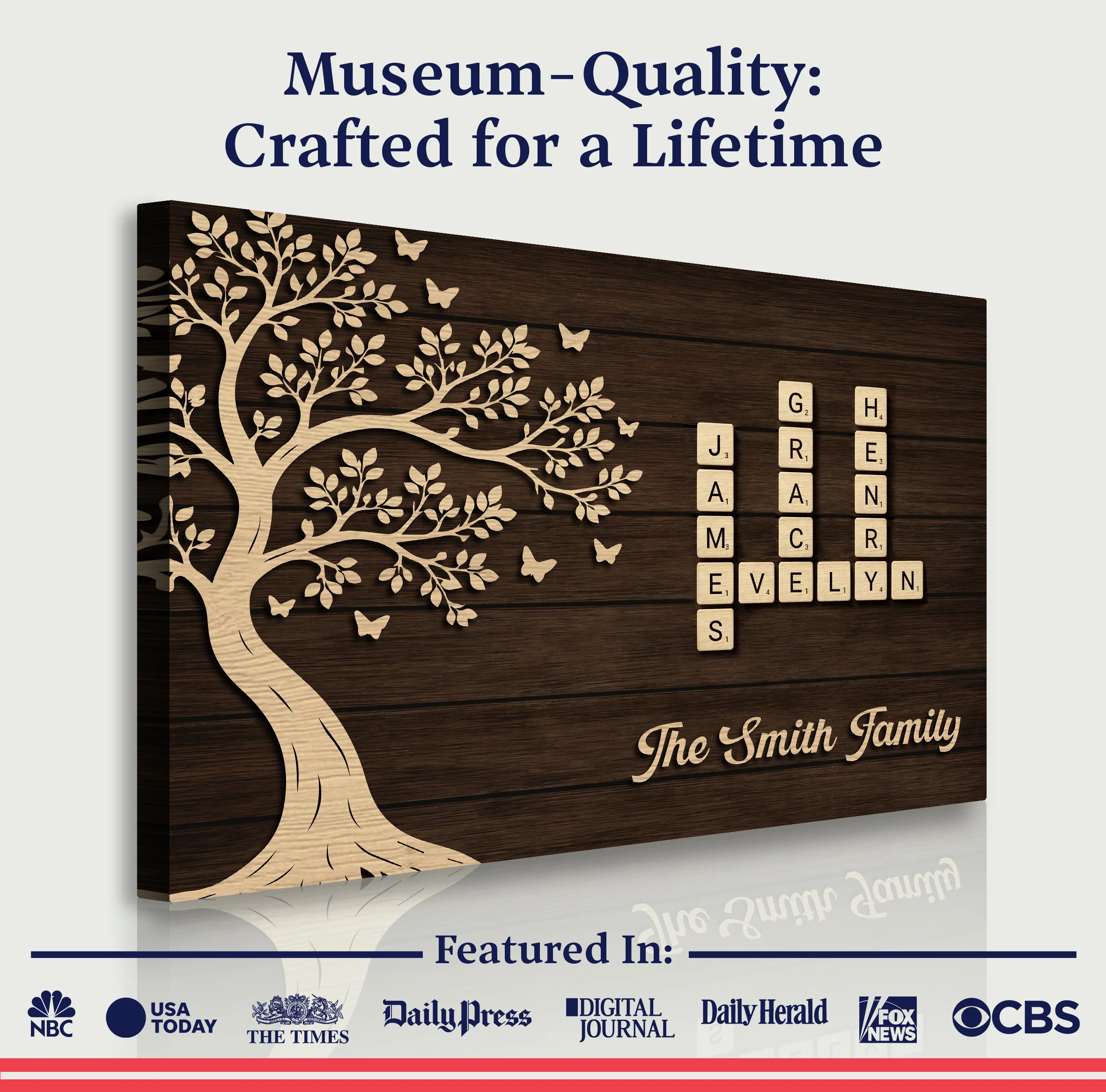 Custom Family Crossword Wall Sign - Image 6