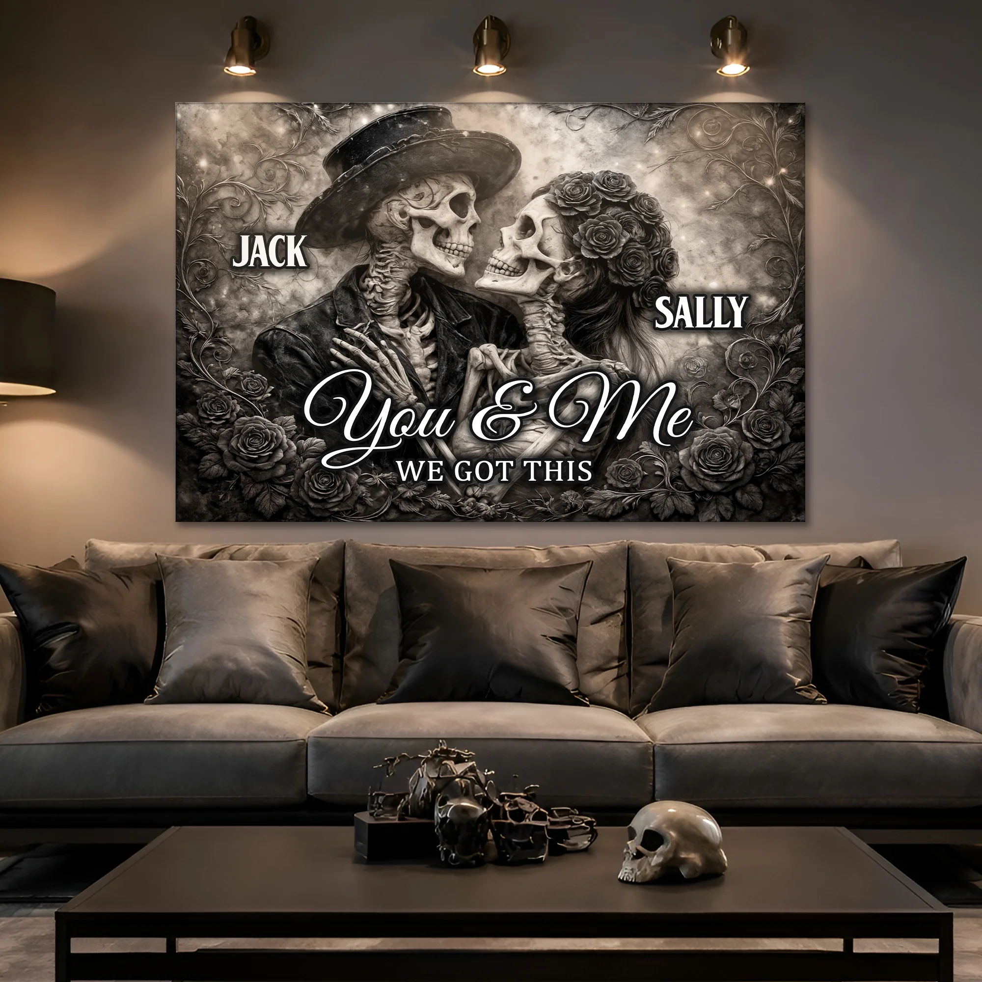 Skeleton Couple Wall Sign - Image 3