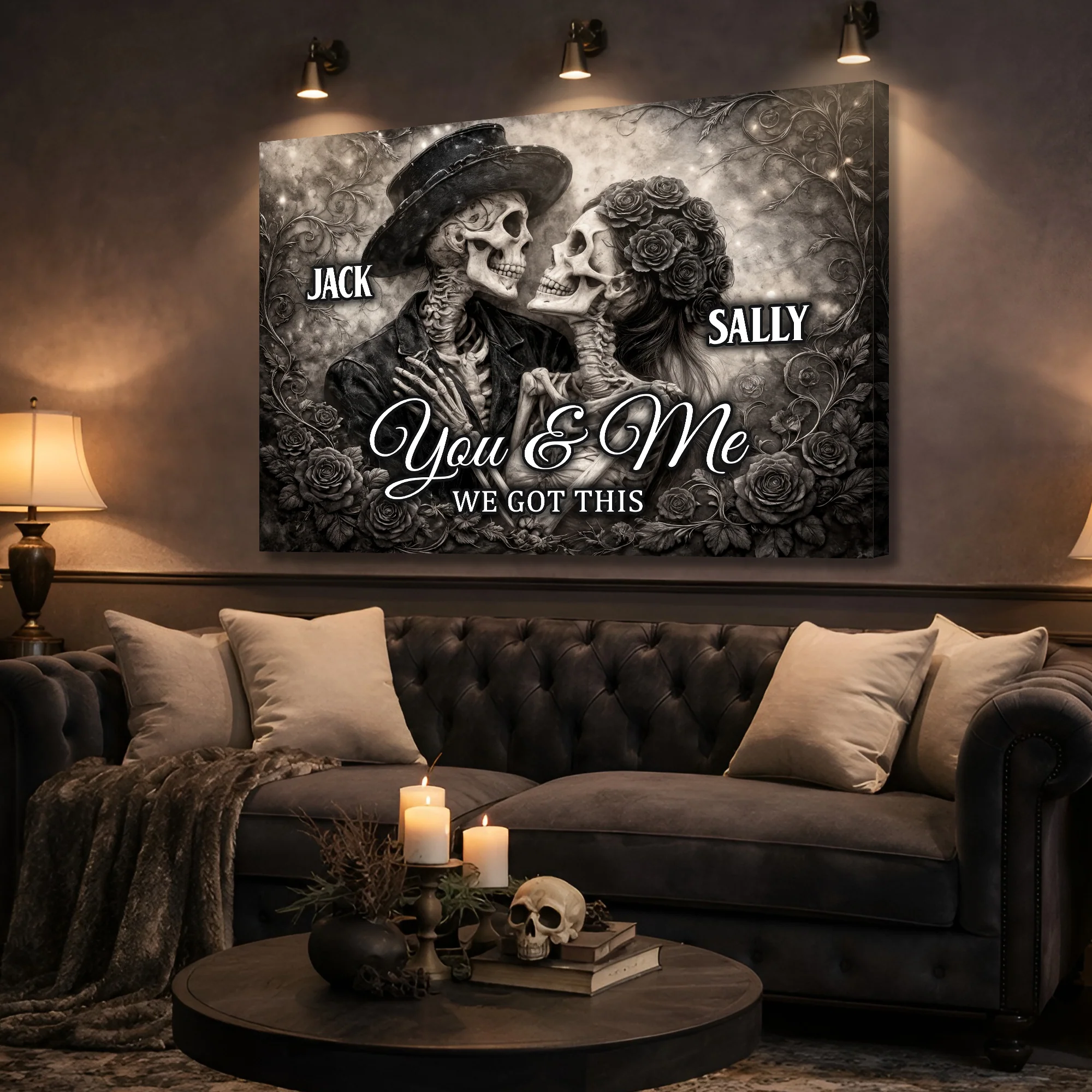 Skeleton Couple Wall Sign - Image 5