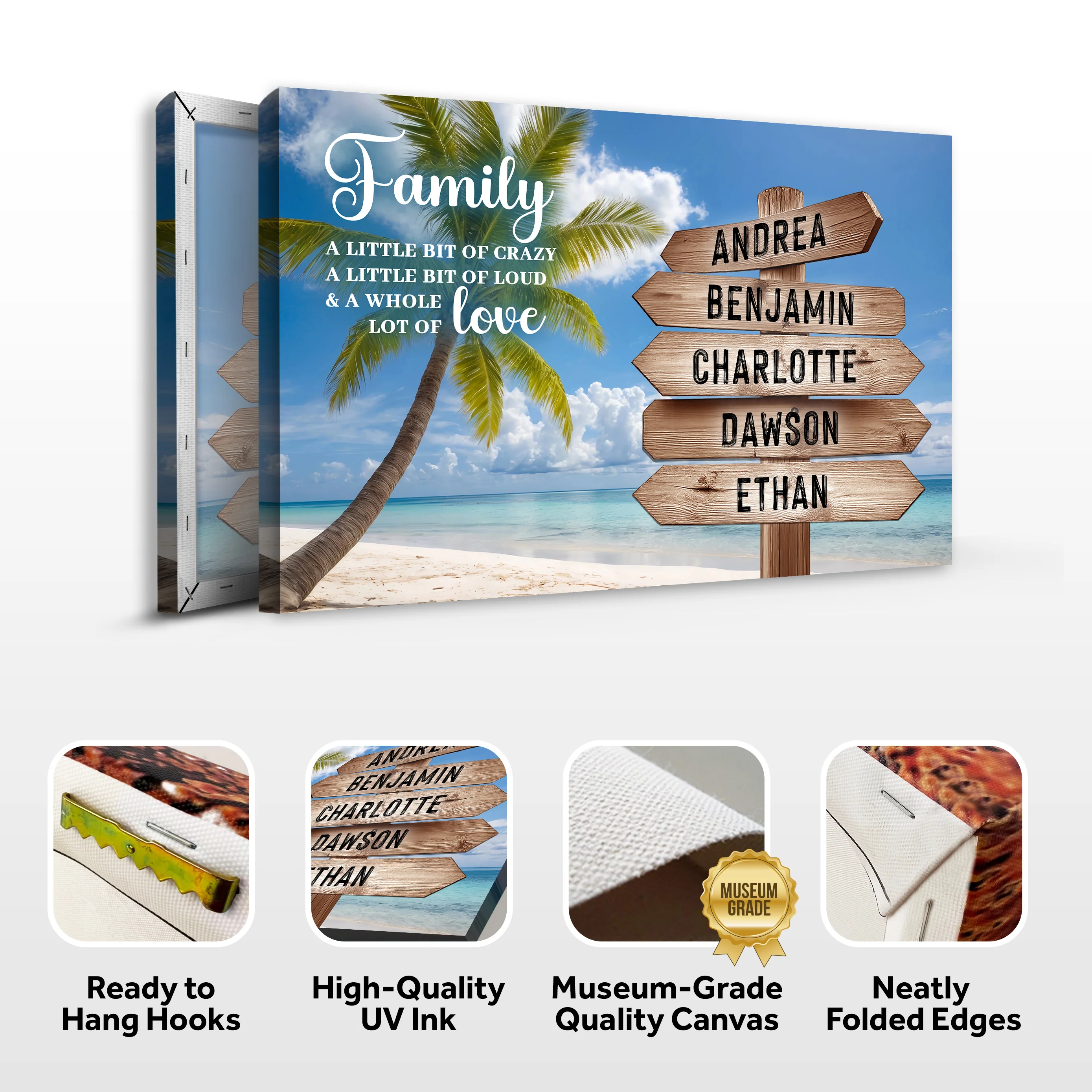 Family Whole Lot Of Love Tropical Ocean Wall Sign - Image 8