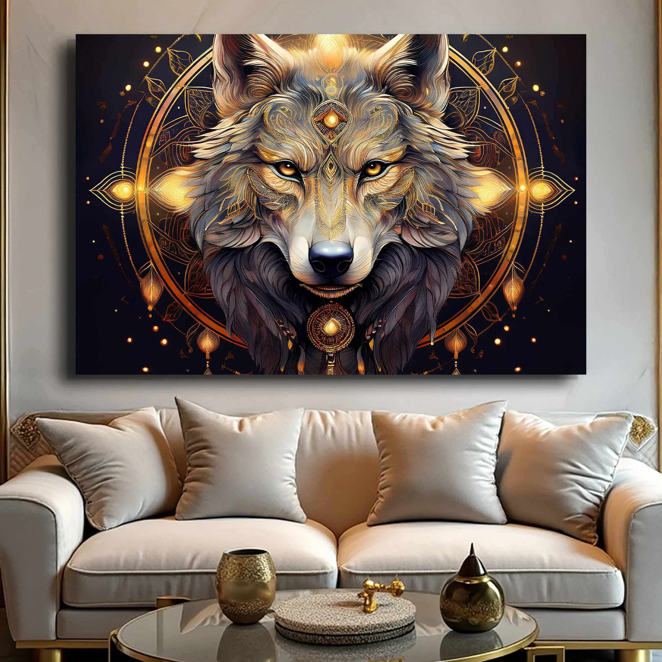 Wolf Head Wall Art - Image 2