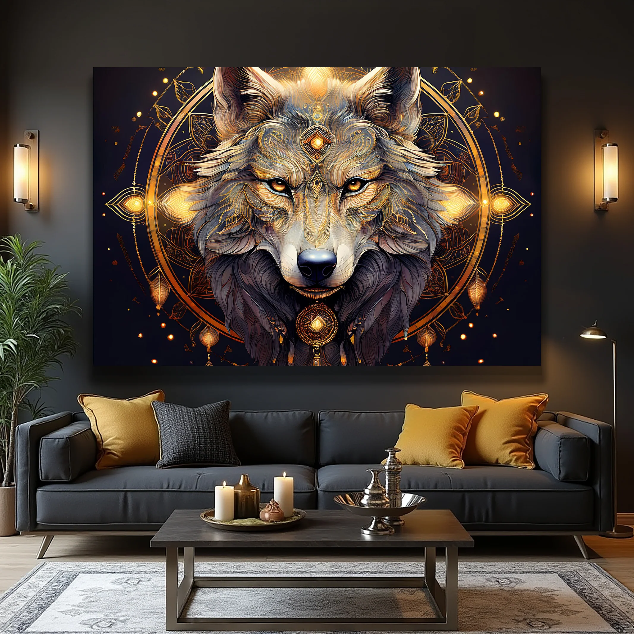 Wolf Head Wall Art - Image 3