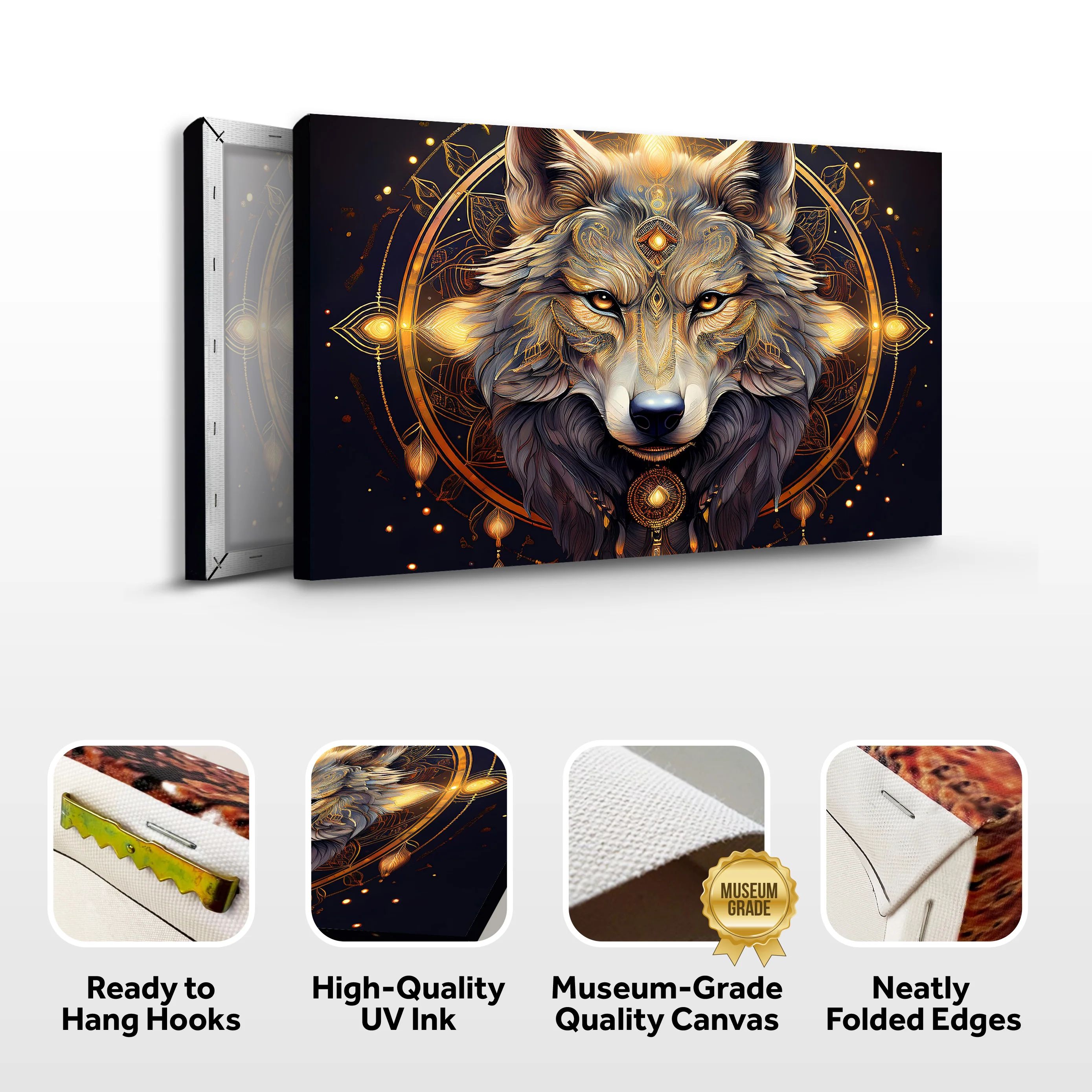 Wolf Head Wall Art - Image 7