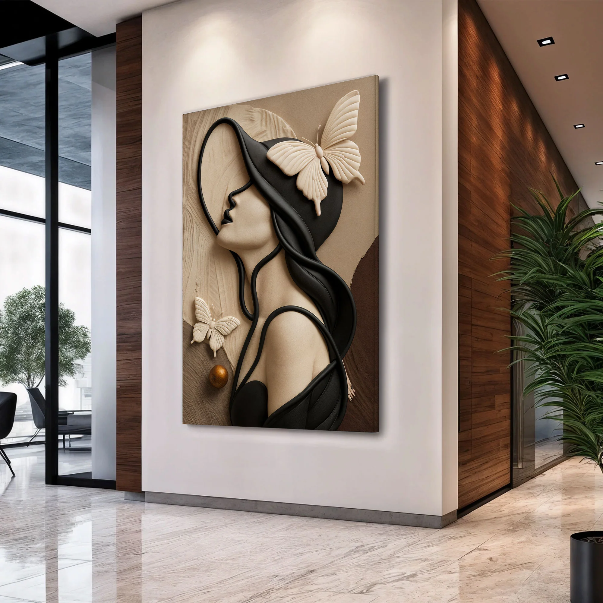 Woman's Delicate Lines Wall Art - Image 2