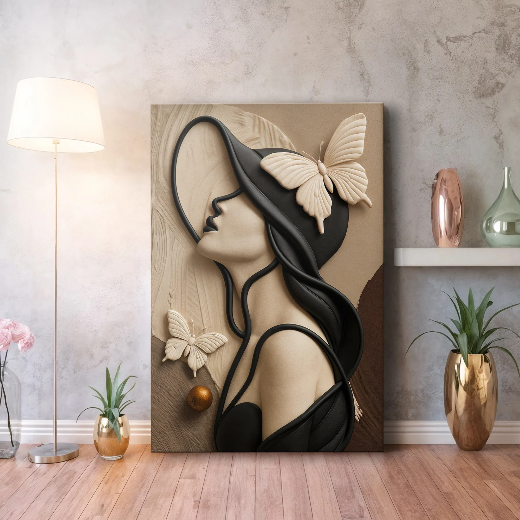 Woman's Delicate Lines Wall Art - Image 3