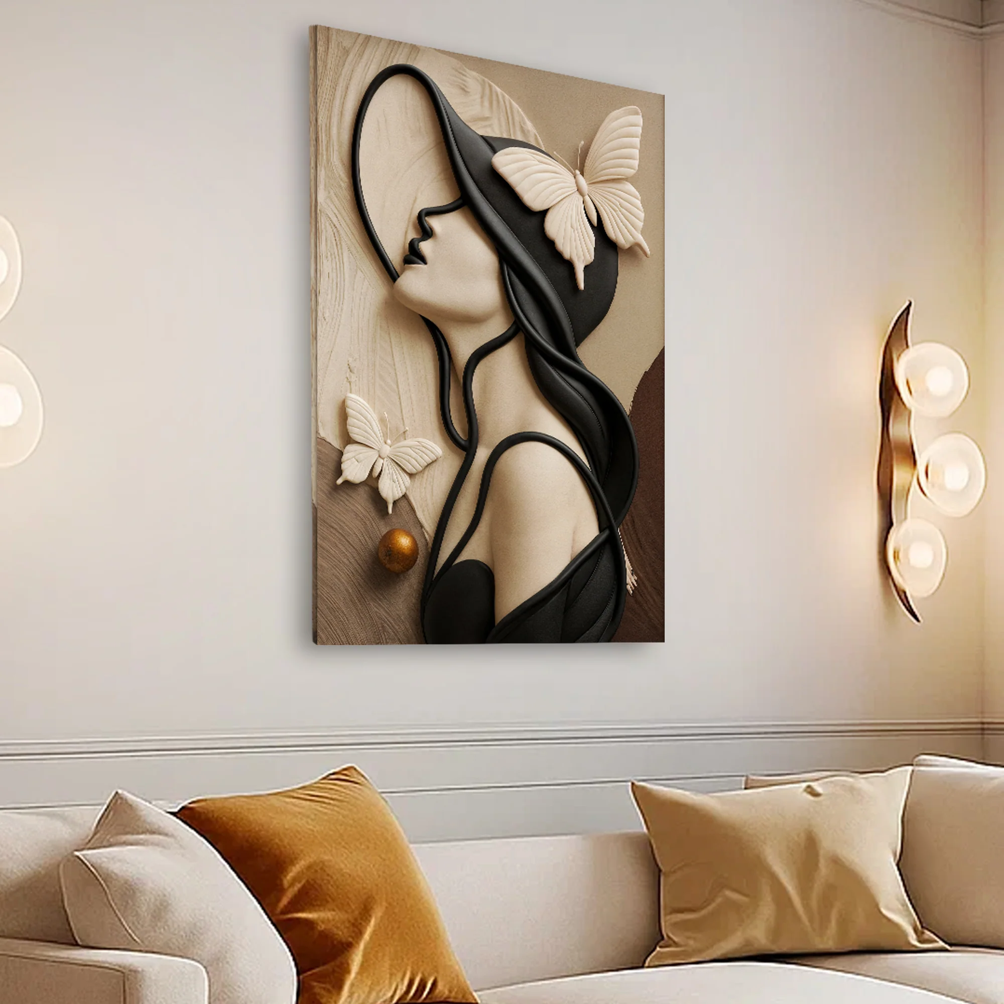 Woman's Delicate Lines Wall Art - Image 4