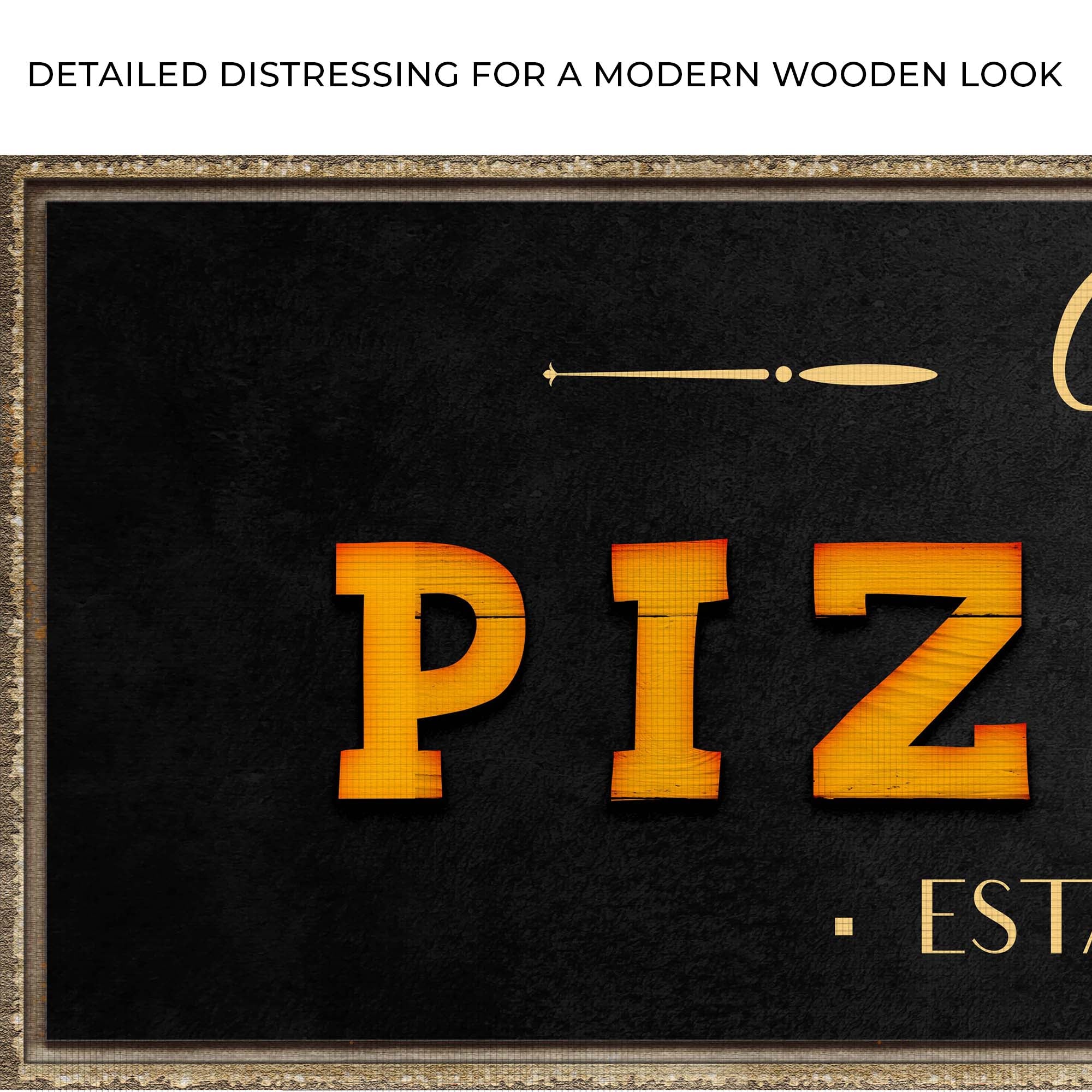 Wood Pizzeria Sign - Image 4