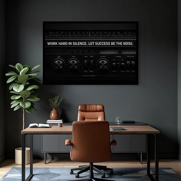 Work Hard In Silence Wall Sign - Image 3