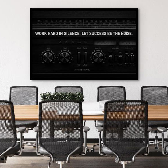 Work Hard In Silence Wall Sign - Image 4