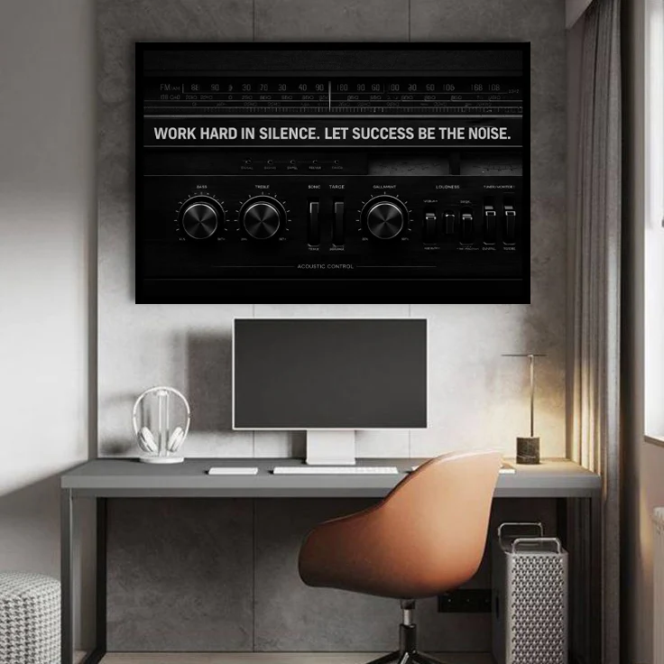 Work Hard In Silence Wall Sign - Image 5