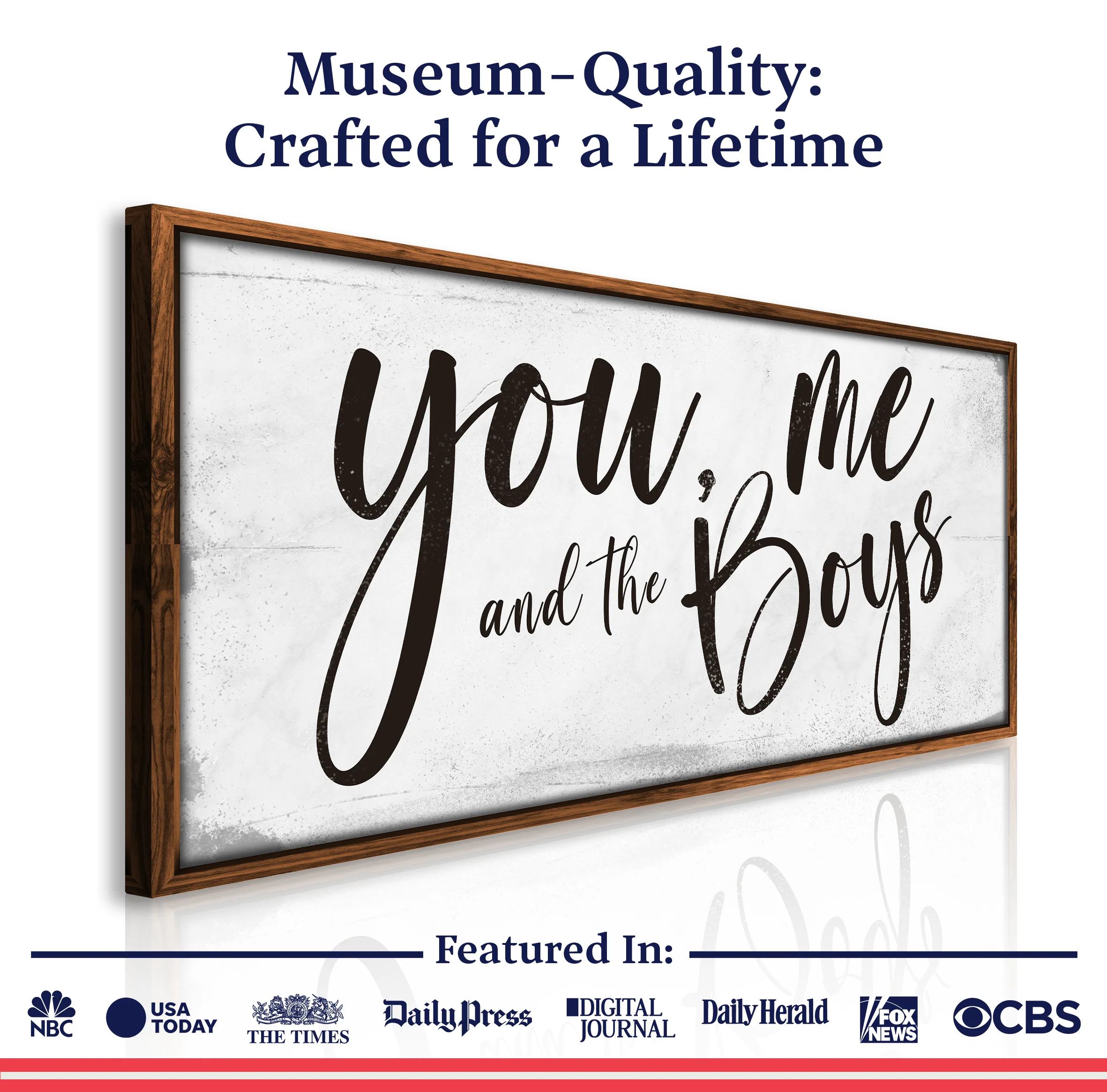 You Me and the Boys Farmhouse Bedroom Sign III - Image 6