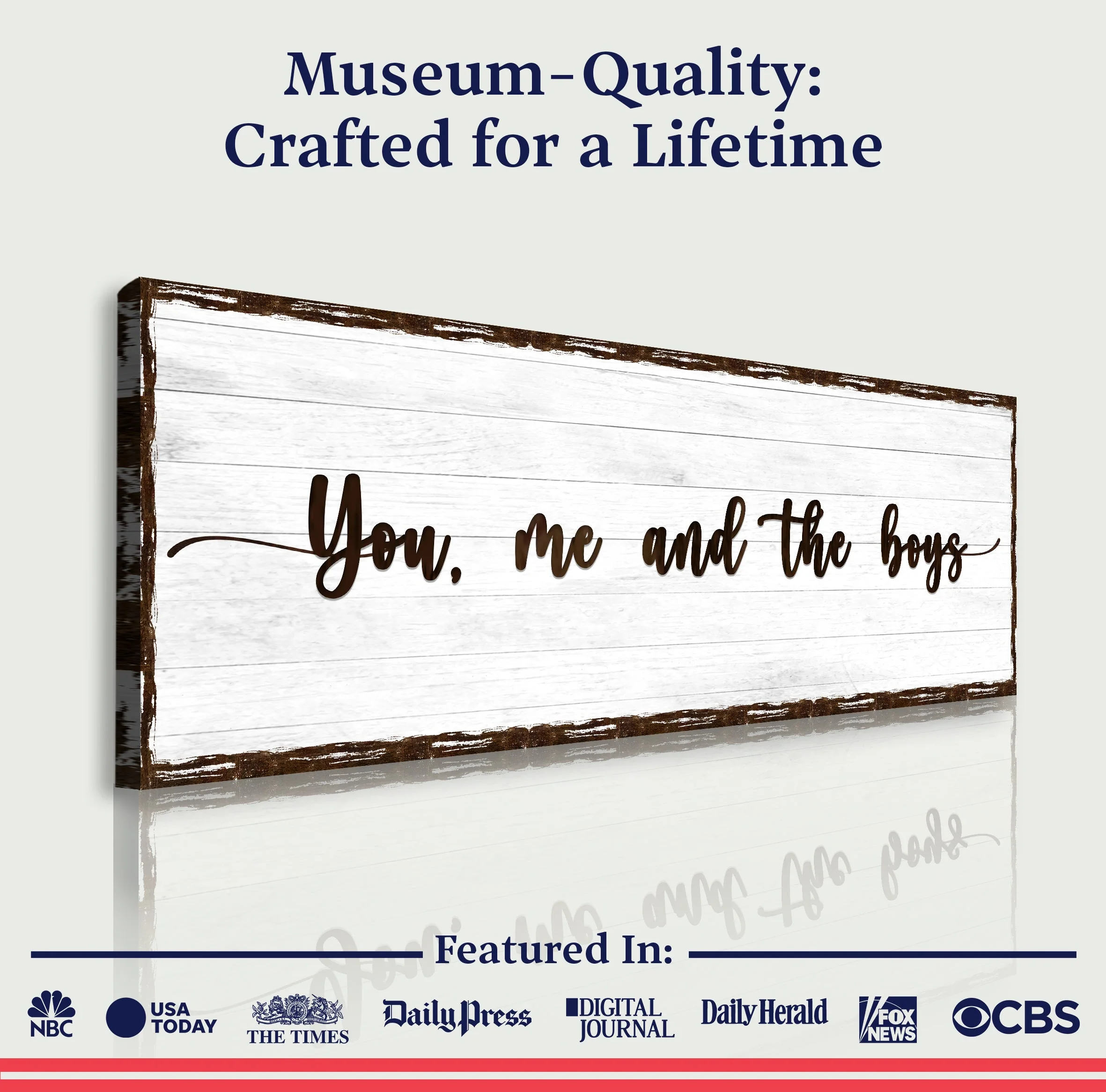 You, Me, And The Boys Sign - Image 3