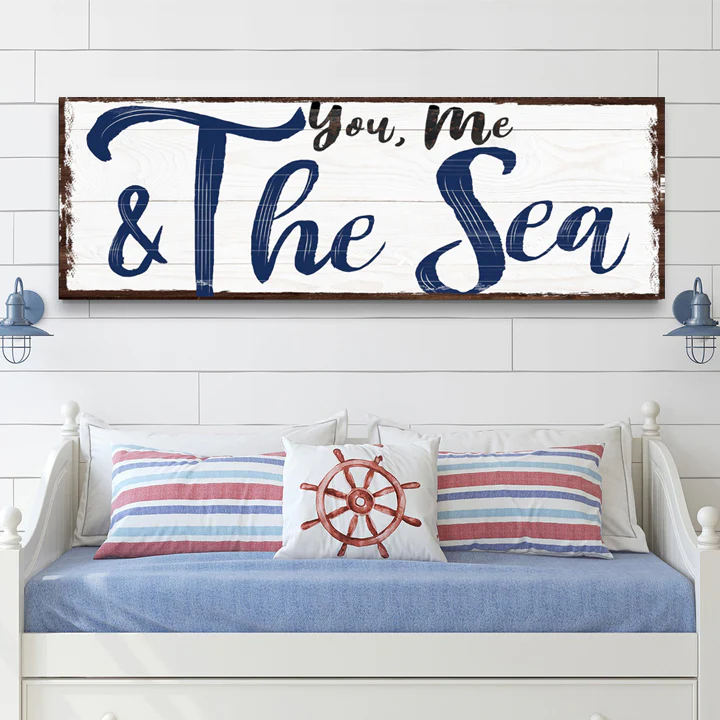 You, Me And The Sea Beach Sign II - Image 4