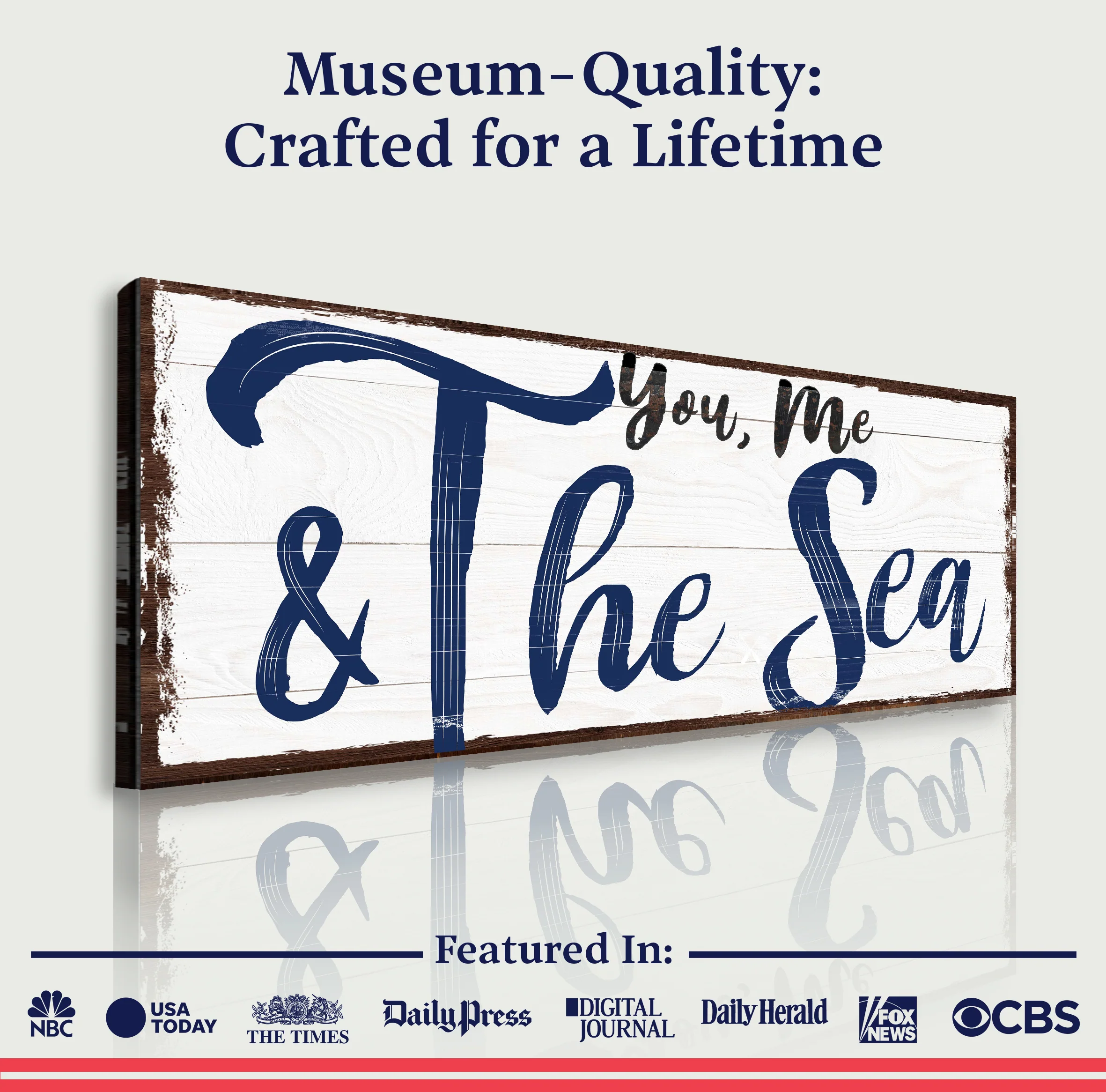 You, Me And The Sea Beach Sign II - Image 5