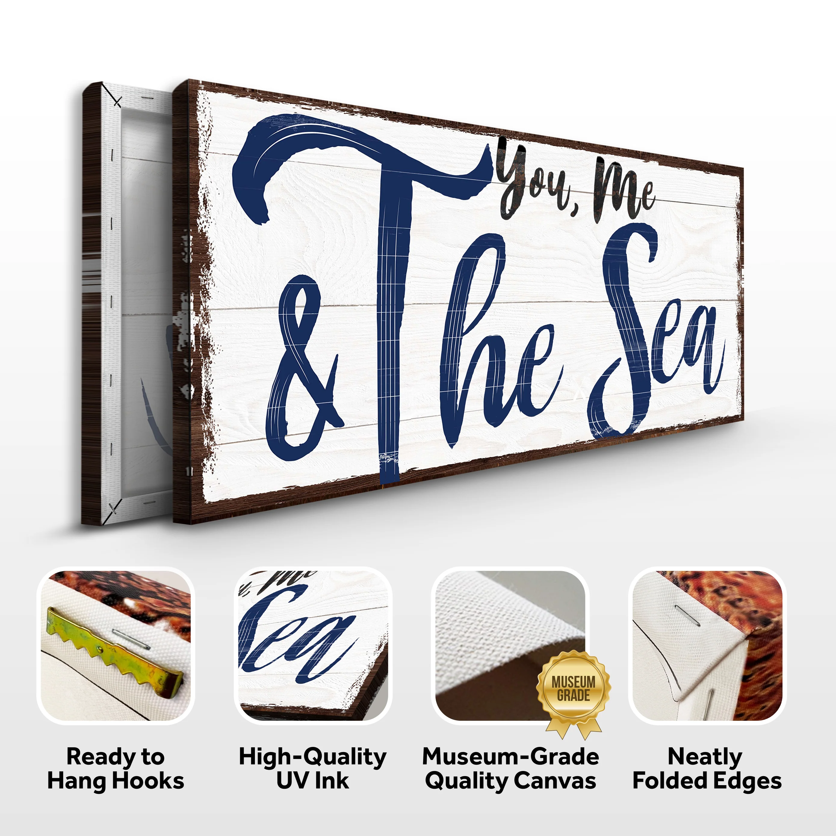 You, Me And The Sea Beach Sign II - Image 7